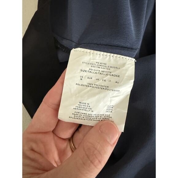 Miraclesuit Women's Black Metallic Bathing Suit Cover-up Caftan Kaftan Med NWT - Picture 7 of 10